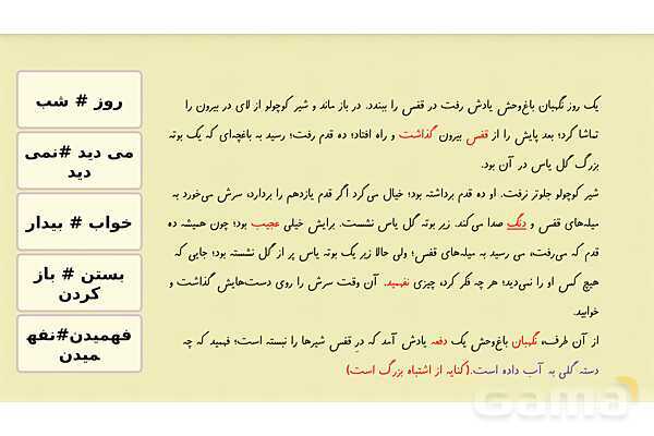 پاورپوینت آموزش فارسی چهارم ابتدائی | درس 5: رهایی از قفس- پیش نمایش