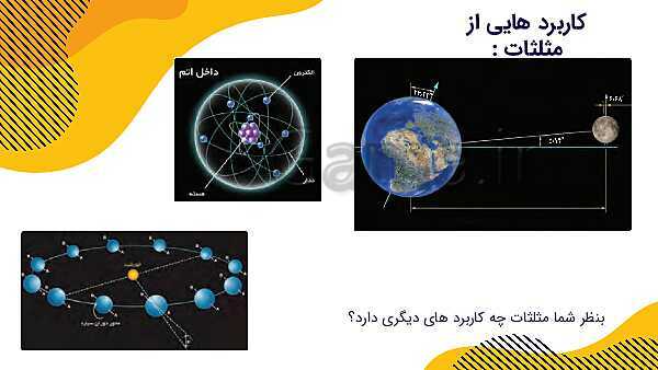 پاورپوینت آموزش نسبت های مثلثاتی- پیش نمایش