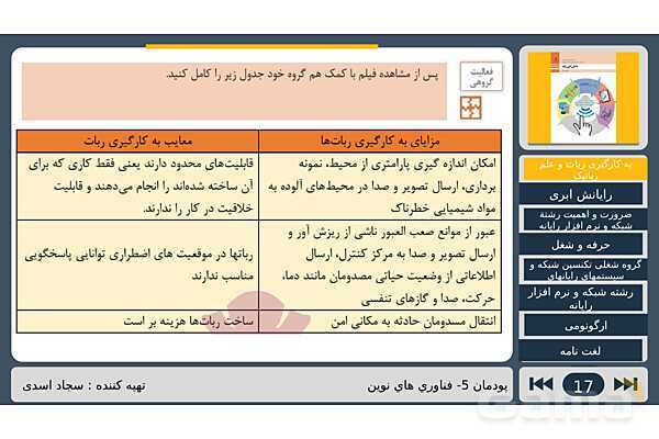 پاورپوینت تدریس پودمان پنجم درس دانش فنی پایه رشته شبکه و نرم افزار: فناوری های نوین- پیش نمایش