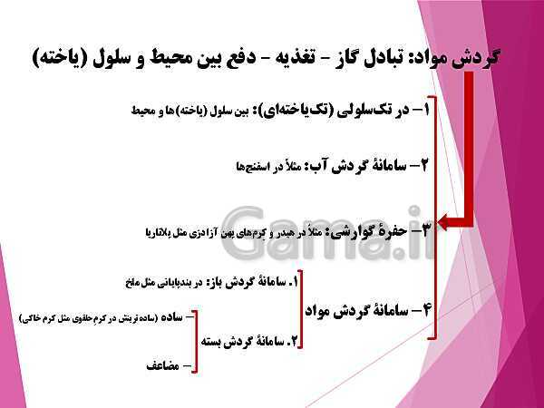 پاورپوینت گفتار 4 از فصل چهارم زیست شناسی دهم تجربی | تنوع گردش مواد در جانداران- پیش نمایش