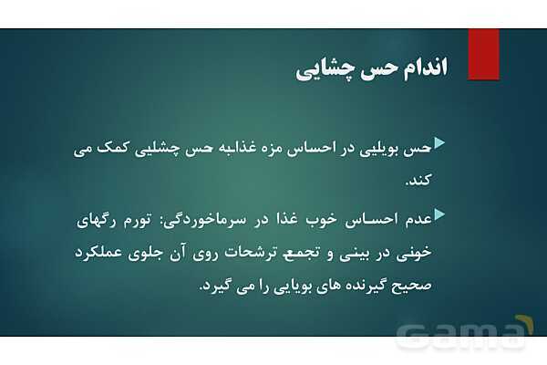 پاورپوینت کنفرانس فصل 5: اندام های حسی- پیش نمایش
