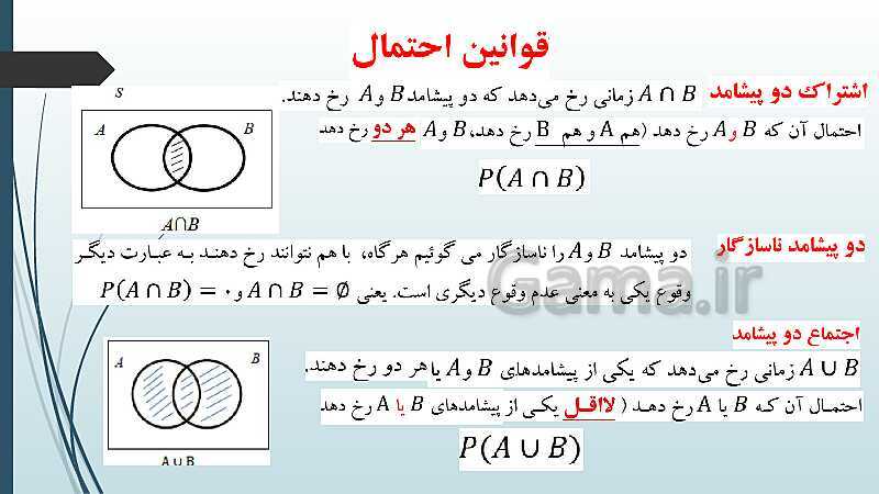 پاورپوینت حل نمونه سؤالات امتحان شبه نهایی دوم ریاضی سال دهم- پیش نمایش