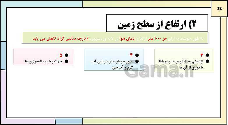 پاورپوینت تدریس درس 3: نواحی آب و هوایی | کتاب درسی جغرافیا 2 یازدهم- پیش نمایش