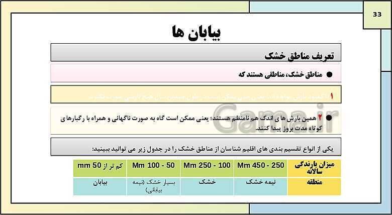 پاورپوینت تدریس درس 3: نواحی آب و هوایی | کتاب درسی جغرافیا 2 یازدهم- پیش نمایش