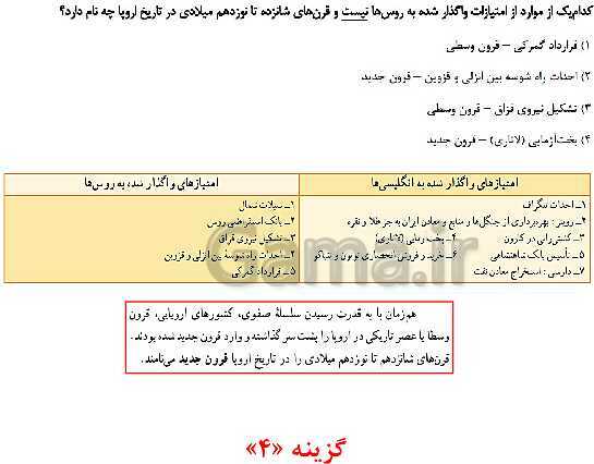 مرور و حل تست بخش تاریخ کتاب مطالعات نهم برای آزمون‌های مدارس برتر- پیش نمایش