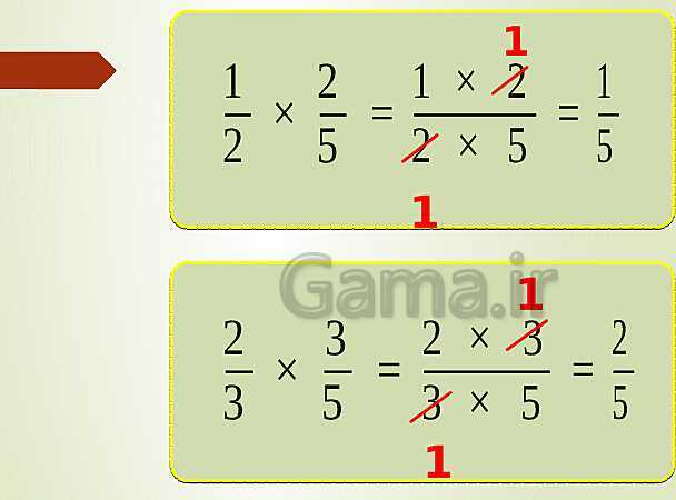 پاورپوینت تدریس فصل دوم ریاضی پنجم ابتدائی | درس 5: ضرب عددهای مخلوط- پیش نمایش