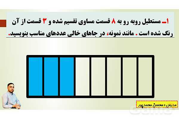 پاورپوینت تدریس فصل سوم ریاضی پنجم ابتدائی | درس 1: نسبت- پیش نمایش