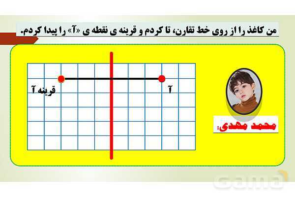پاورپوینت تدریس فصل چهارم ریاضی پنجم ابتدائی | درس 1: تقارن محوری- پیش نمایش