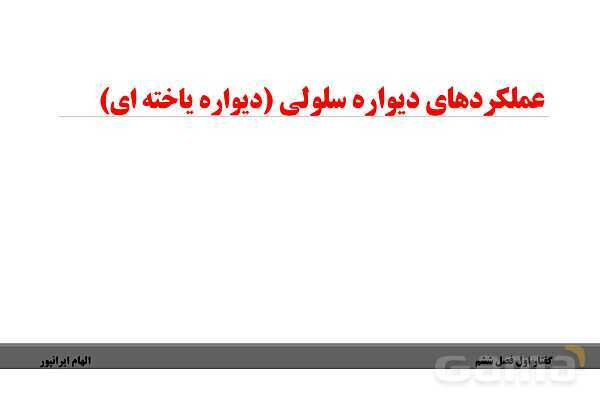 پاورپوینت تدریس گفتار 1 فصل ششم زیست دهم: ویژگیهای یاخته گیاهی- پیش نمایش