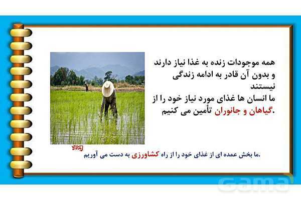 پاور پوینت درس 5 مطالعات ششم: عوامل موثر در کشاورزی- پیش نمایش