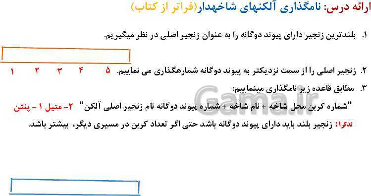 پاورپوینت آموزش فصل اول شیمی یازدهم: قدر هدایای زمینی را بدانیم- پیش نمایش