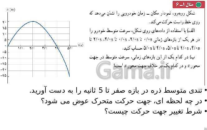 پاورپوینت تدریس فصل 1 فیزیک دوازدهم تجربی | حرکت بر خط راست- پیش نمایش