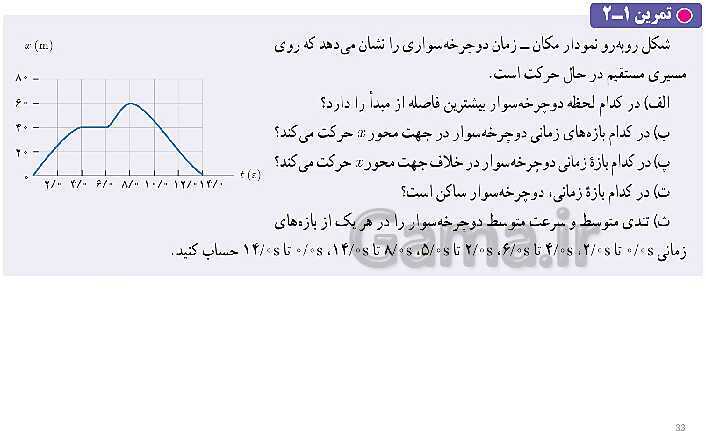 پاورپوینت تدریس فصل 1 فیزیک دوازدهم تجربی | حرکت بر خط راست- پیش نمایش