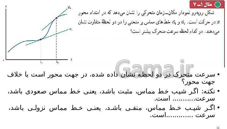 پاورپوینت تدریس فصل 1 فیزیک دوازدهم تجربی | حرکت بر خط راست- پیش نمایش