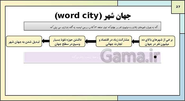 پاورپوینت تدریس درس اول: شهرها و روستاها | جغرافیا 3 دوازدهم انسانی- پیش نمایش