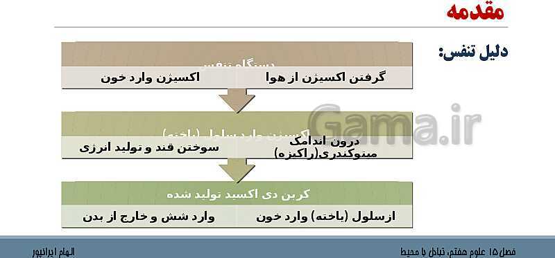 پاورپوینت تدریس فصل 15 علوم هفتم: تبادل با محیط- پیش نمایش