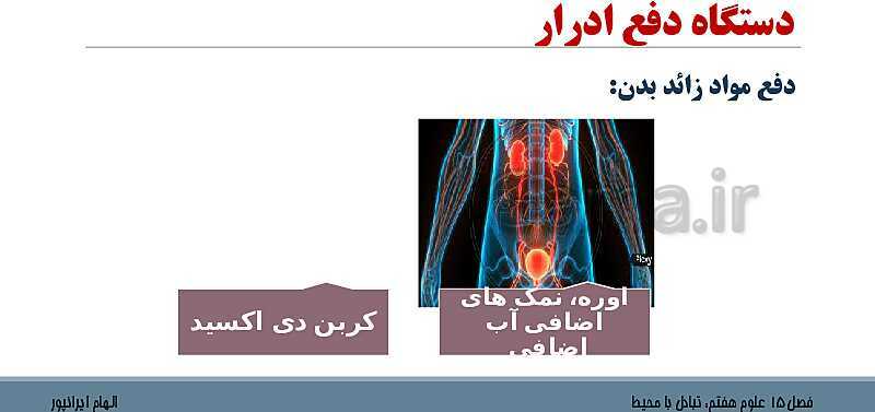 پاورپوینت تدریس فصل 15 علوم هفتم: تبادل با محیط- پیش نمایش