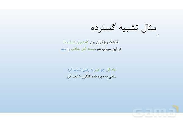 پاورپوینت درس 3: تشبیه | علوم و فنون ادبی 2 یازدهم- پیش نمایش
