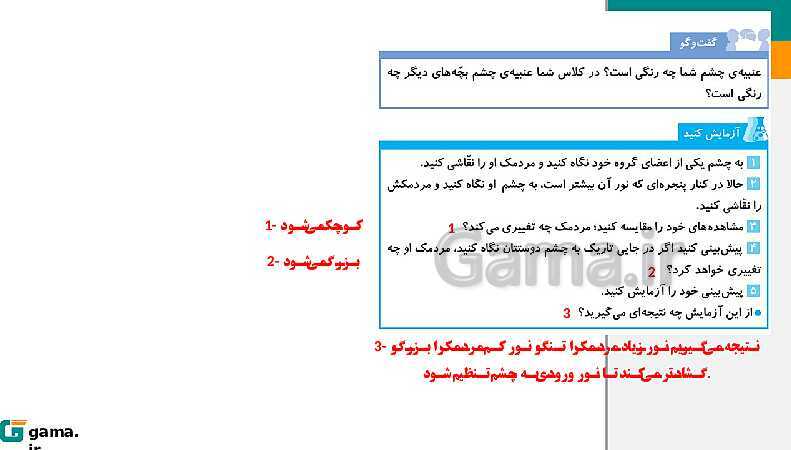 پاورپوینت آموزش و حل فعالیت‌های کتاب علوم تجربی پنجم | درس 6 چه خبر (بینایی و شنوایی)- پیش نمایش