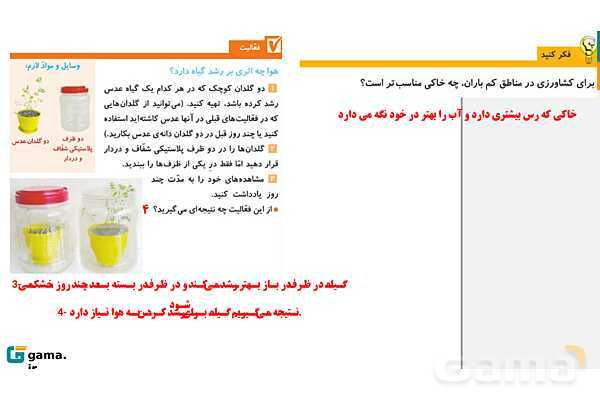 پاورپوینت آموزش و حل فعالیتهای کتاب علوم تجربی پنجم | درس 11 بکارید و بخورید- پیش نمایش