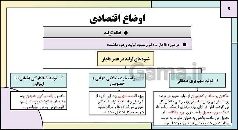 پاورپوینت تدریس درس 4: اوضاع اجتماعی، اقتصادی و فرهنگی عصر قاجار | کتاب درسی تاریخ دوازدهم انسانی- پیش نمایش