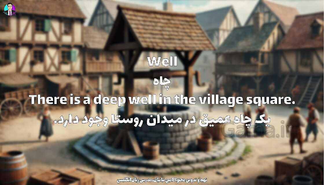 پاورپوینت دیکشنری تصویری طبیعت و مکان‌های روستا | درس 6 انگلیسی هشتم- پیش نمایش