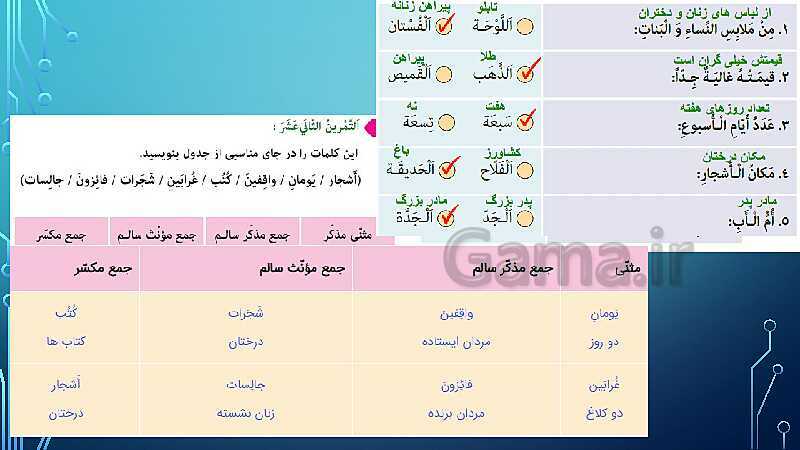 پاورپوینت تدریس کتاب عربی پایه هشتم- پیش نمایش