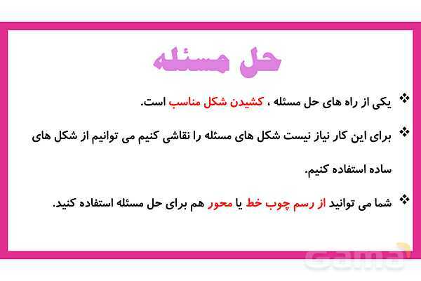 پاورپوینت فصل اول: حل مسئله و راهبرد رسم شکل- پیش نمایش