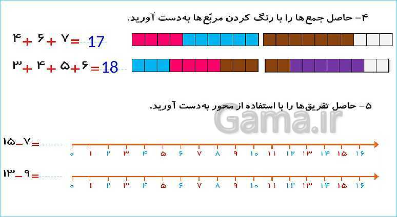 پاورپوینت فصل اول درس 3: جمع و تفریق- پیش نمایش