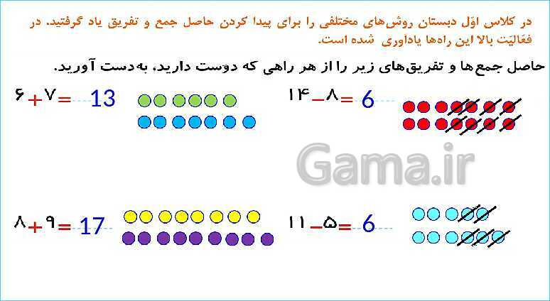 پاورپوینت فصل اول درس 3: جمع و تفریق- پیش نمایش