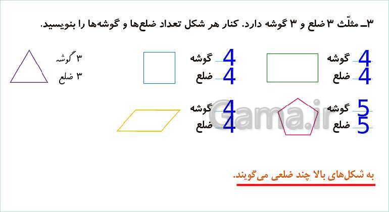 پاورپوینت فصل سوم درس 1: یادآوری شکل های هندسی- پیش نمایش