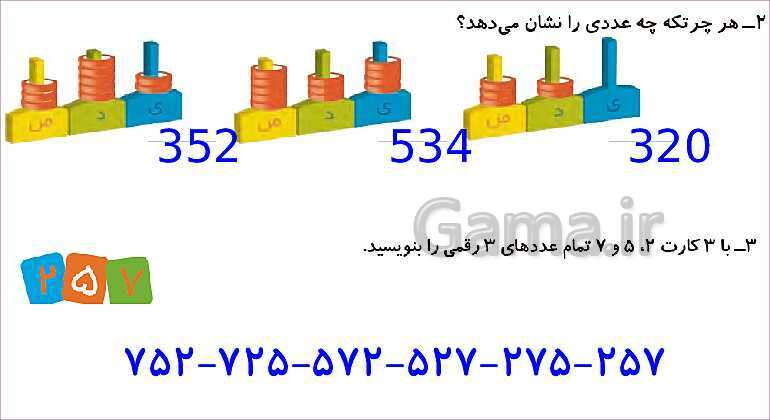 پاورپوینت مرور فصل چهارم: عددهای سه رقمی- پیش نمایش