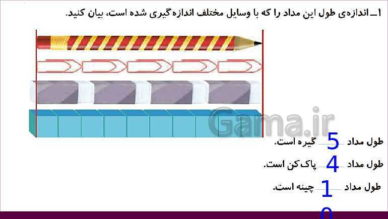 پاورپوینت فصل پنجم درس 1: اندازه گیری طول- پیش نمایش