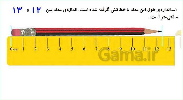 پاورپوینت فصل پنجم درس 3: واحد سانتی متر- پیش نمایش