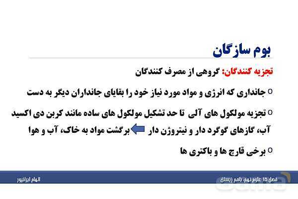 پاورپوینت تدریس فصل پانزدهم علوم تجربی نهم: باهم زیستن- پیش نمایش