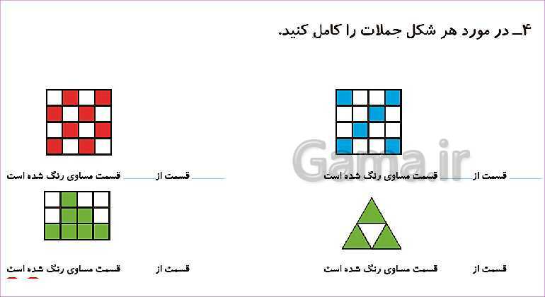 پاورپوینت فصل هفتم درس 2: نمایش کسرها- پیش نمایش