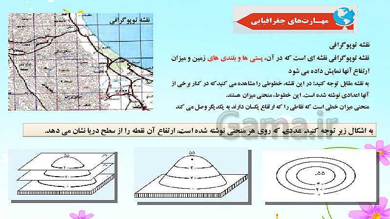 پاورپوینت آموزش کتاب درسی جغرافیا (2) یازدهم دبیرستان | درس 4: ناهمواری‌ها و اشکال زمین- پیش نمایش