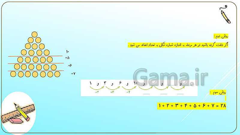 پاورپوینت آموزش فصل اول ریاضی چهارم ابتدائی | اعداد و الگوها- پیش نمایش