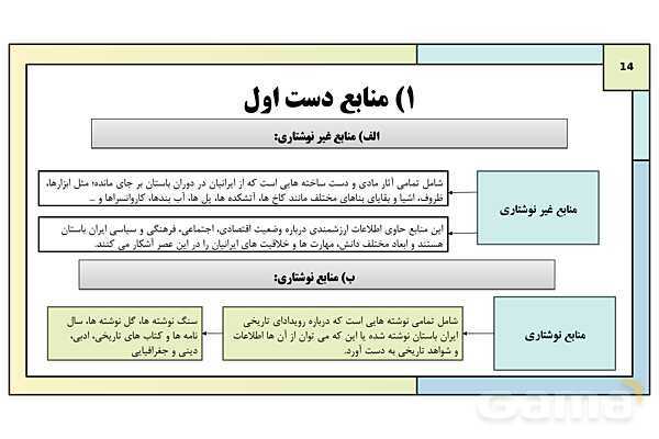 پاورپوینت تدریس درس هفتم تاریخ دهم: مطالعه و کاوش در گذشته های دور- پیش نمایش