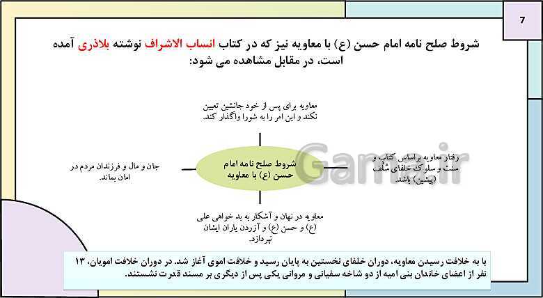 پاورپوینت تدریس درس 6: امویان بر مسند قدرت | کتاب درسی تاریخ یازدهم انسانی- پیش نمایش