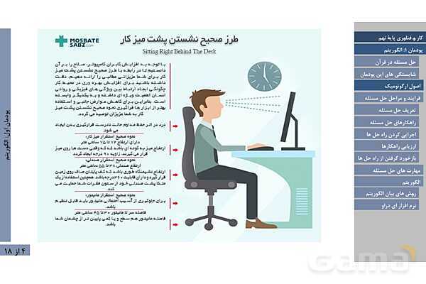 پاورپوینت آموزش پودمان 1: الگوریتم | کتاب درسی کار و فناوری نهم- پیش نمایش