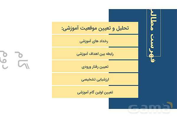 طراحی آموزشی و مراحل تحلیل و تنظیم آن- پیش نمایش