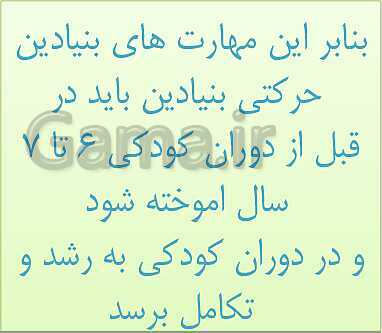 آموزش پودمان 1: کاربرد رشد حرکتی در ورزش | دانش فنی تخصصی پایه دوازدهم تربیت بدنی - پیش نمایش