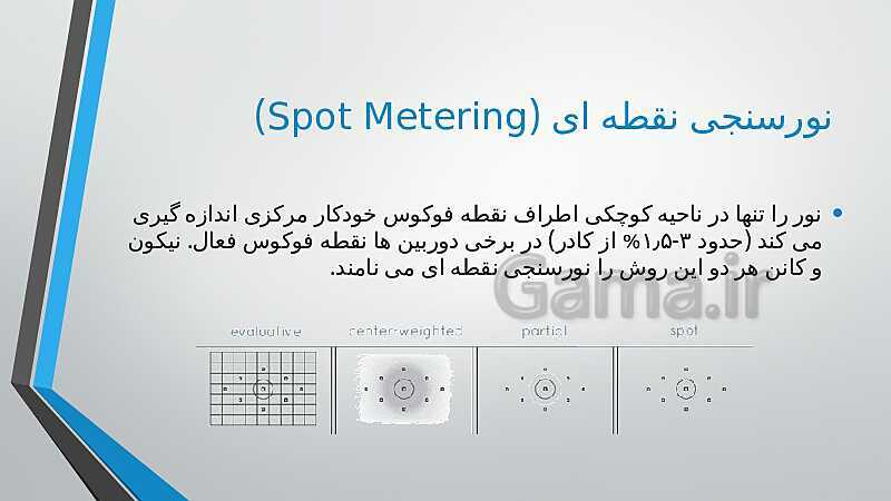 پاورپوینت نورسنجی و شناخت و کاربرد انواع فلاش در عکاسی- پیش نمایش