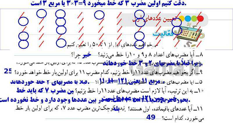 پاورپوینت آموزشی ریاضی هشتم فصل 2: عددهای اول- پیش نمایش