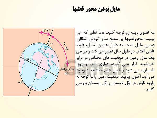 پاورپوینت درس دوم: حرکات زمین | مطالعات اجتماعی نهم- پیش نمایش