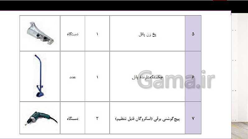 پاورپوینت پودمان 1: اجرای دیوار جدا کننده گچی و تزئینات گچی ستون  (بخش یادگیری 1) - پیش نمایش