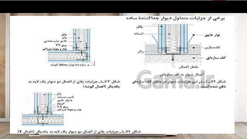 پاورپوینت پودمان 1: اجرای دیوار جدا کننده گچی و تزئینات گچی ستون  (بخش یادگیری 1) - پیش نمایش