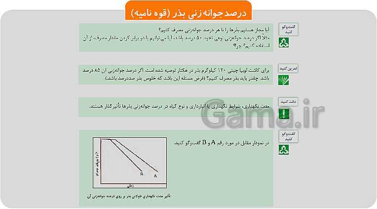 پاورپوینت پودمان 1: تهیه بذر و تعیین ویژگی های آن | کتاب پرورش و تولید حبوبات پایه دهم رشته امور زراعی و باغی- پیش نمایش