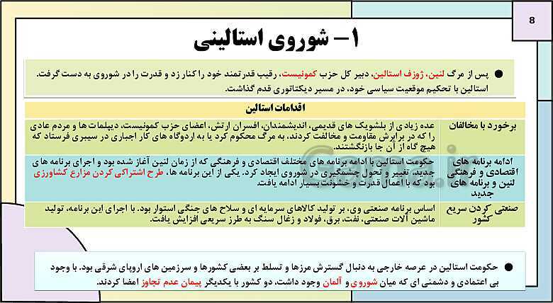 پاورپوینت تدریس درس 8: جنگ جهانی دوم و جهان پس از آن | کتاب درسی تاریخ دوازدهم انسانی- پیش نمایش